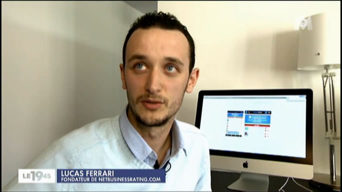 Lucas Ferrari dans le 19:45 de M6 au sujet des applications rÃ©munÃ©ratrices sur smartphone