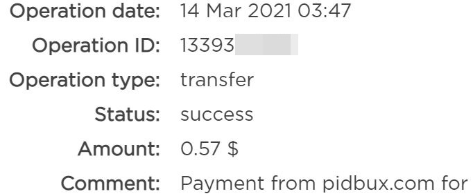 pidbux payment proof online